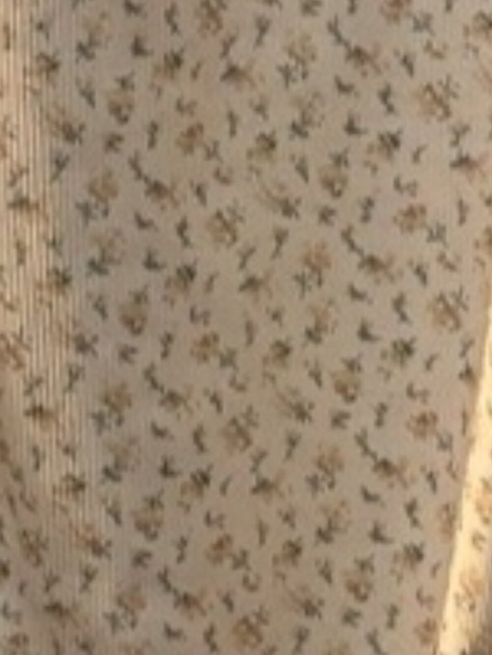 💜$2 Deals- Light Floral Medium Ruched Slip Dress in Cream